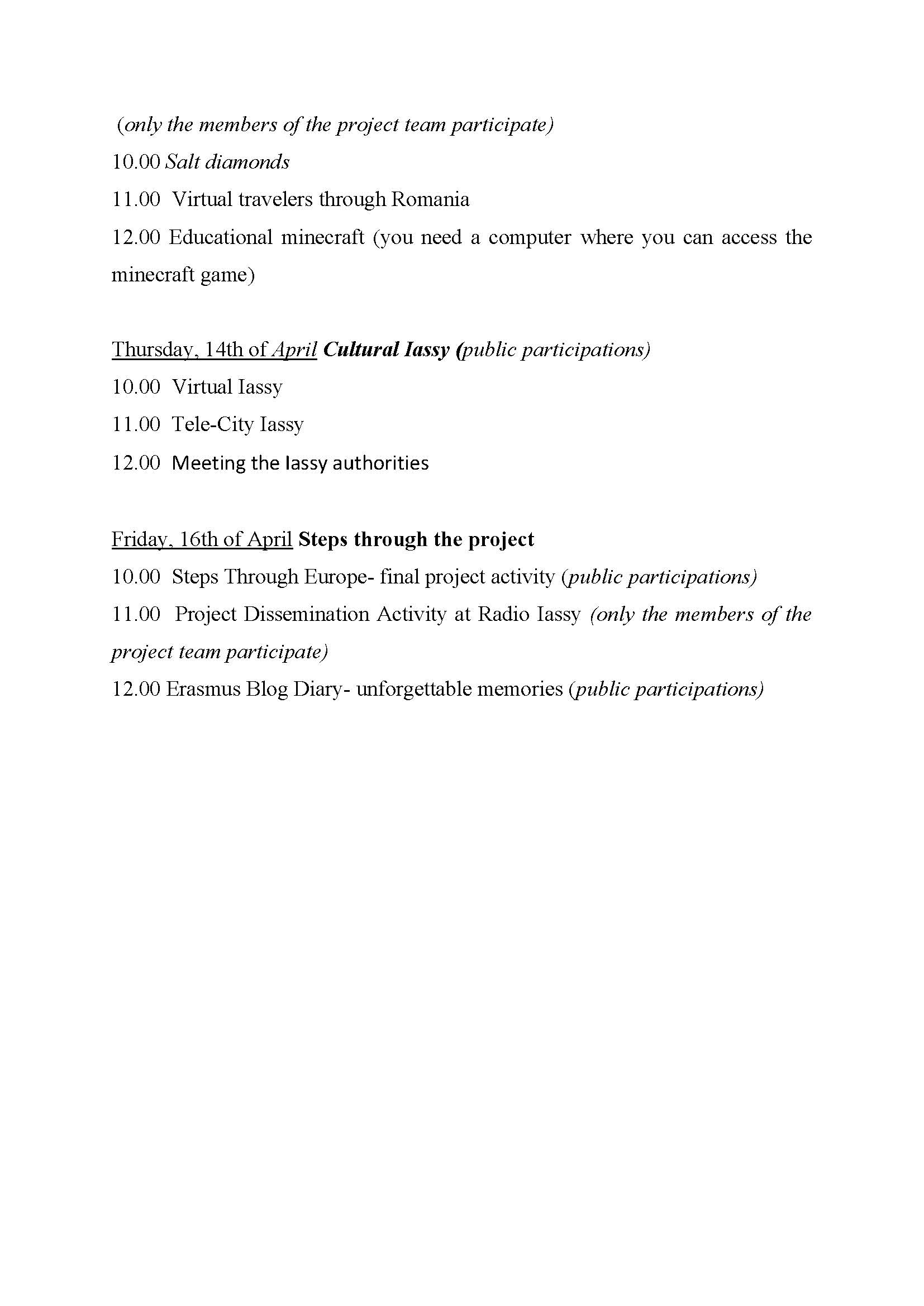 Erasmus Program Page 2